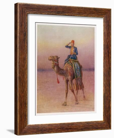 General Charles Gordon's Single-Handed Expedition to Dava on a Camel-Howard Davie-Framed Photographic Print