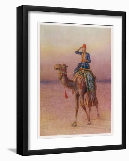 General Charles Gordon's Single-Handed Expedition to Dava on a Camel-Howard Davie-Framed Photographic Print