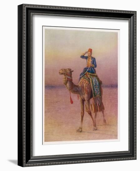 General Charles Gordon's Single-Handed Expedition to Dava on a Camel-Howard Davie-Framed Photographic Print