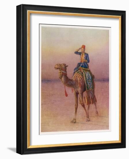 General Charles Gordon's Single-Handed Expedition to Dava on a Camel-Howard Davie-Framed Photographic Print