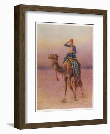 General Charles Gordon's Single-Handed Expedition to Dava on a Camel-Howard Davie-Framed Photographic Print