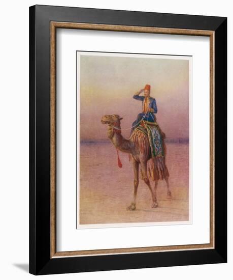 General Charles Gordon's Single-Handed Expedition to Dava on a Camel-Howard Davie-Framed Photographic Print