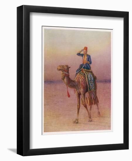 General Charles Gordon's Single-Handed Expedition to Dava on a Camel-Howard Davie-Framed Photographic Print