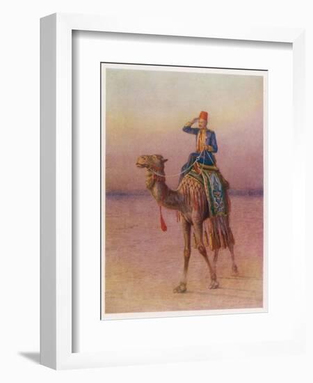 General Charles Gordon's Single-Handed Expedition to Dava on a Camel-Howard Davie-Framed Photographic Print