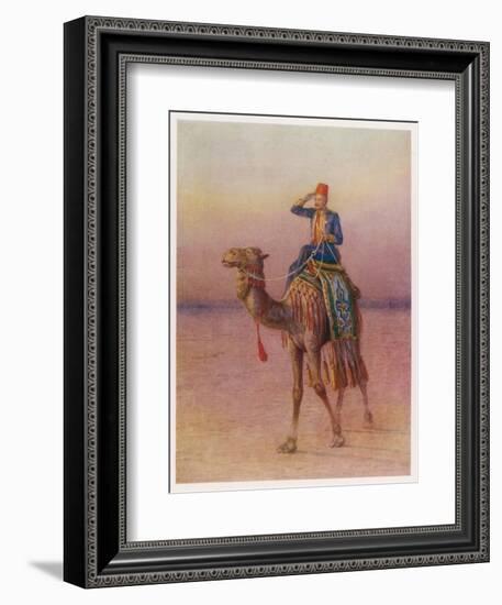 General Charles Gordon's Single-Handed Expedition to Dava on a Camel-Howard Davie-Framed Photographic Print