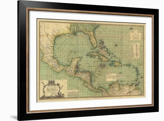 General Chart of the West Indies-John Smith Speer-Framed Giclee Print