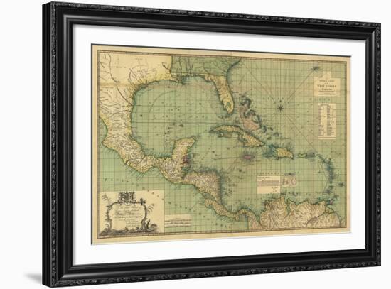 General Chart of the West Indies-John Smith Speer-Framed Giclee Print