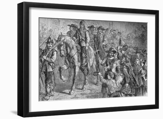 'General Dalzell Entering Edinburgh', July 1666, (c1880)-Unknown-Framed Giclee Print