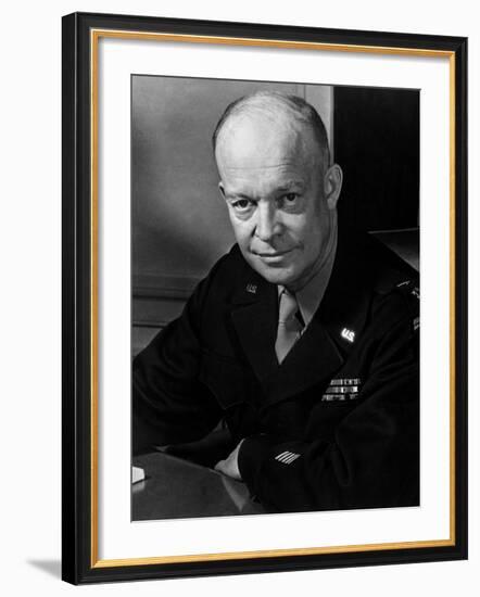 General Dwight Eisenhower--Framed Photo