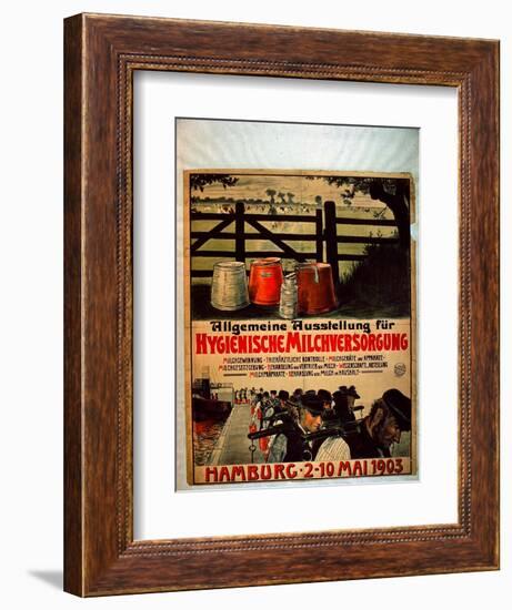 General Exhibition for Sanitary Milk Supply, 1903-German School-Framed Giclee Print