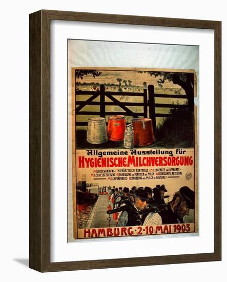 General Exhibition for Sanitary Milk Supply, 1903-German School-Framed Giclee Print