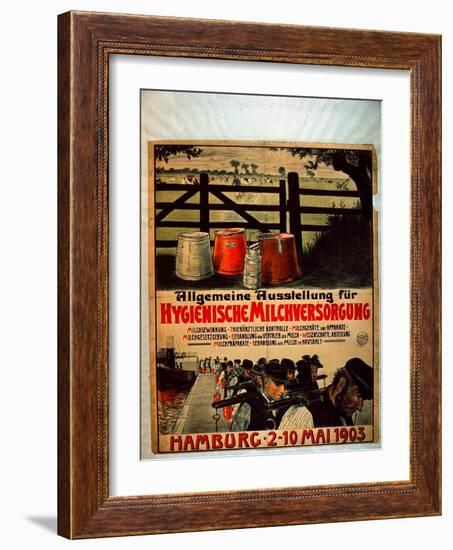 General Exhibition for Sanitary Milk Supply, 1903-German School-Framed Giclee Print