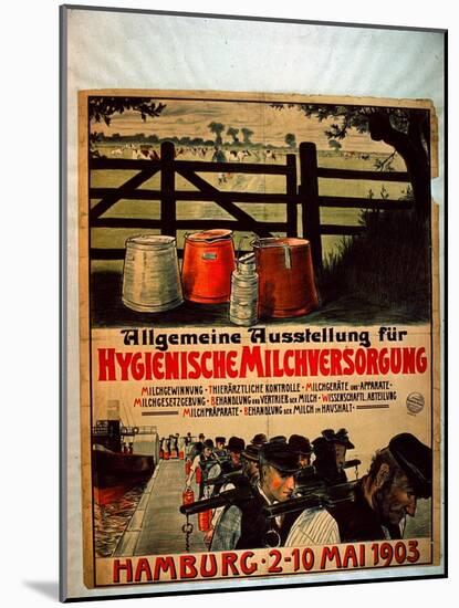 General Exhibition for Sanitary Milk Supply, 1903-German School-Mounted Giclee Print