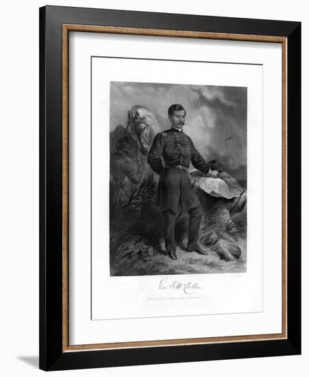 General Gb Mcclellan, American Civil War Major General, 1862-1867-Felix Octavius Carr Darley-Framed Giclee Print