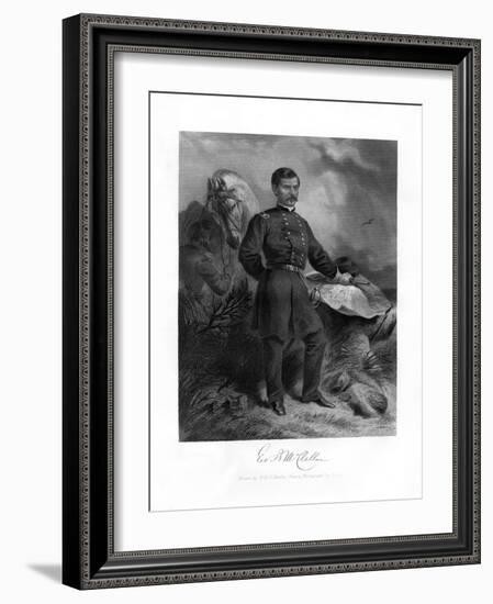 General Gb Mcclellan, American Civil War Major General, 1862-1867-Felix Octavius Carr Darley-Framed Giclee Print