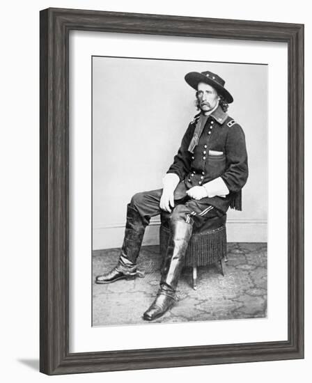 General George A. Custer-Mathew Brady-Framed Photographic Print