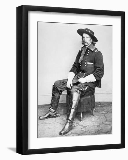 General George A. Custer-Mathew Brady-Framed Photographic Print
