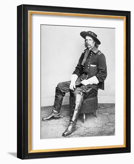 General George A. Custer-Mathew Brady-Framed Photographic Print