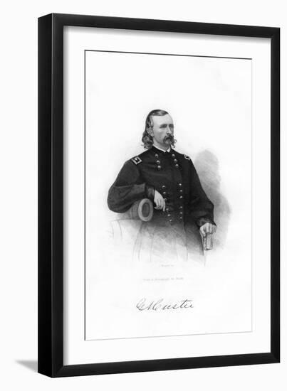 General George Armstrong Custer, Us Union Army Cavalry Commander, 1862-1867-J Rogers-Framed Giclee Print