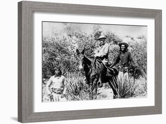 General George Crook on a Mule, with Two Apache in Arizona, 1882-American Photographer-Framed Giclee Print