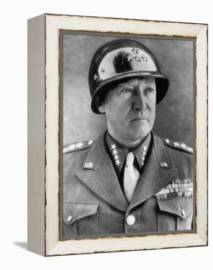 General George S. Patton Jr., U.S. Army General, 1940s-null-Framed Stretched Canvas