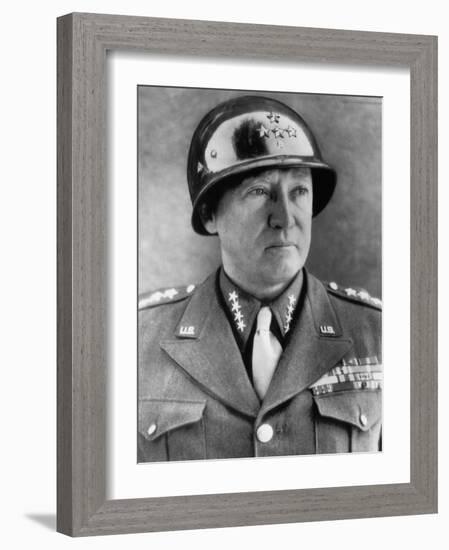 General George S. Patton Jr., U.S. Army General, 1940s-null-Framed Photo