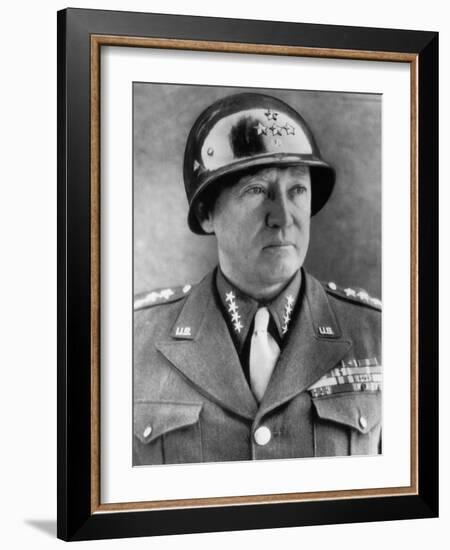 General George S. Patton Jr., U.S. Army General, 1940s-null-Framed Photo