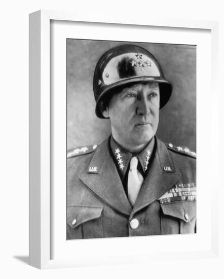 General George S. Patton Jr., U.S. Army General, 1940s-null-Framed Photo