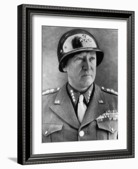 General George S. Patton Jr., U.S. Army General, 1940s-null-Framed Photo