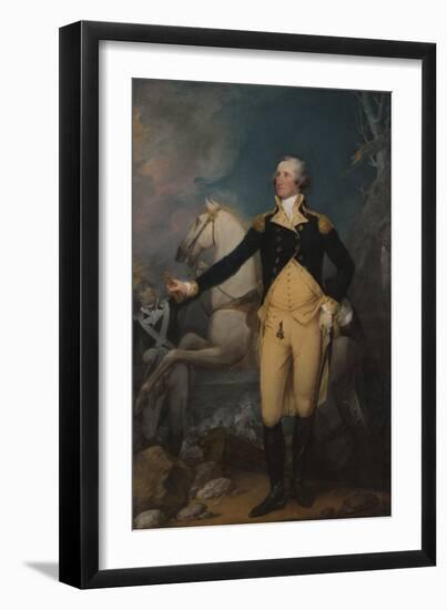 General George Washington at Trenton, 1792-John Trumbull-Framed Giclee Print