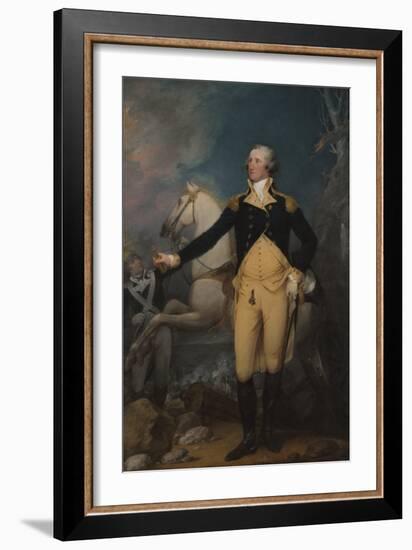 General George Washington at Trenton, 1792-John Trumbull-Framed Giclee Print