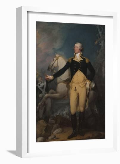 General George Washington at Trenton, 1792-John Trumbull-Framed Giclee Print