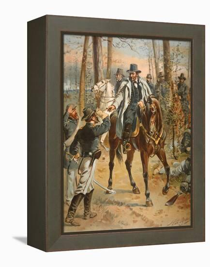 General Grant in the Wilderness Campaign, 5th May 1864 (Colour Litho)-Henry Alexander Ogden-Framed Premier Image Canvas