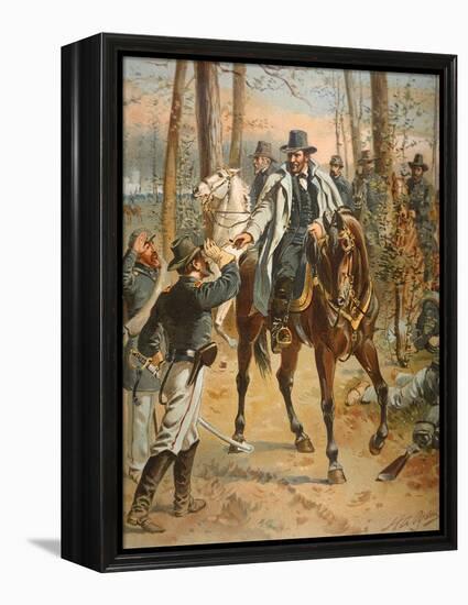General Grant in the Wilderness Campaign, 5th May 1864 (Colour Litho)-Henry Alexander Ogden-Framed Premier Image Canvas