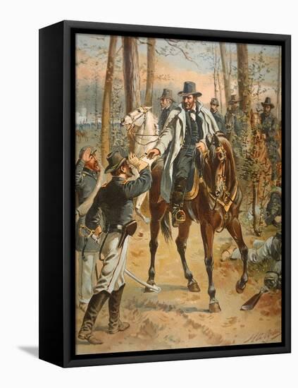 General Grant in the Wilderness Campaign, 5th May 1864 (Colour Litho)-Henry Alexander Ogden-Framed Premier Image Canvas