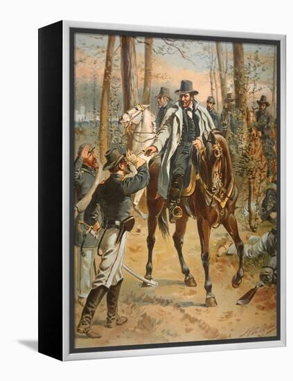 General Grant in the Wilderness Campaign, 5th May 1864 (Colour Litho)-Henry Alexander Ogden-Framed Premier Image Canvas