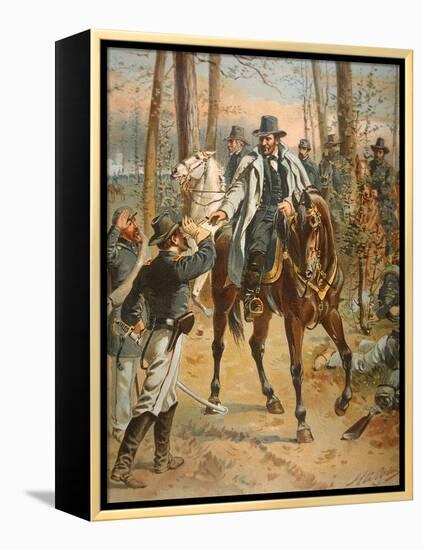 General Grant in the Wilderness Campaign, 5th May 1864 (Colour Litho)-Henry Alexander Ogden-Framed Premier Image Canvas