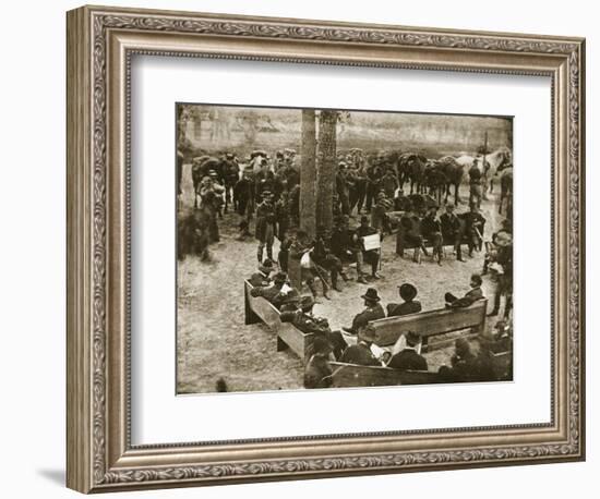 General Grant's Council of War, 1864-Mathew Brady-Framed Giclee Print