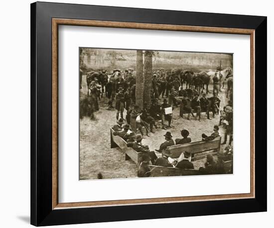 General Grant's Council of War, 1864-Mathew Brady-Framed Giclee Print