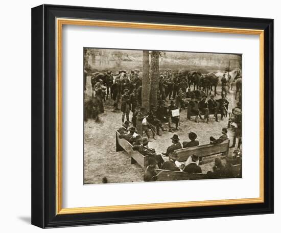 General Grant's Council of War, 1864-Mathew Brady-Framed Giclee Print