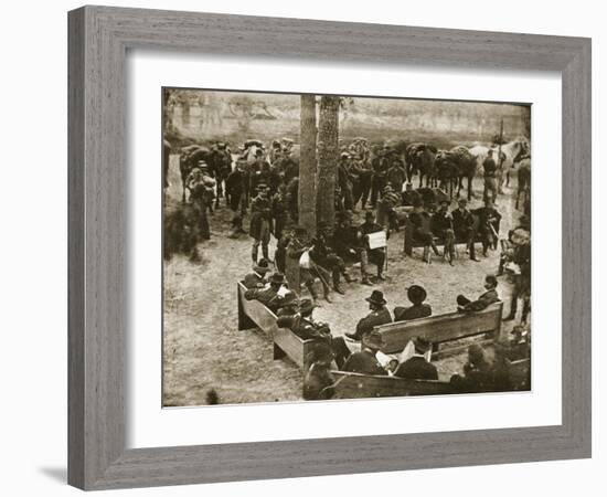 General Grant's Council of War, 1864-Mathew Brady-Framed Giclee Print