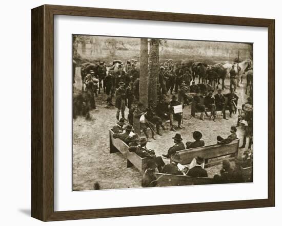 General Grant's Council of War, 1864-Mathew Brady-Framed Giclee Print