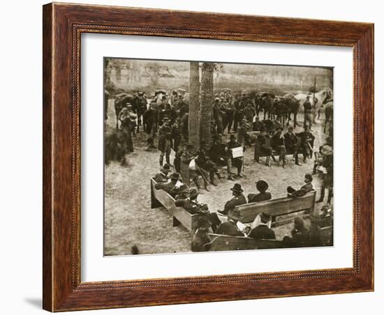 General Grant's Council of War, 1864-Mathew Brady-Framed Giclee Print