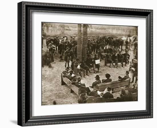 General Grant's Council of War, 1864-Mathew Brady-Framed Giclee Print