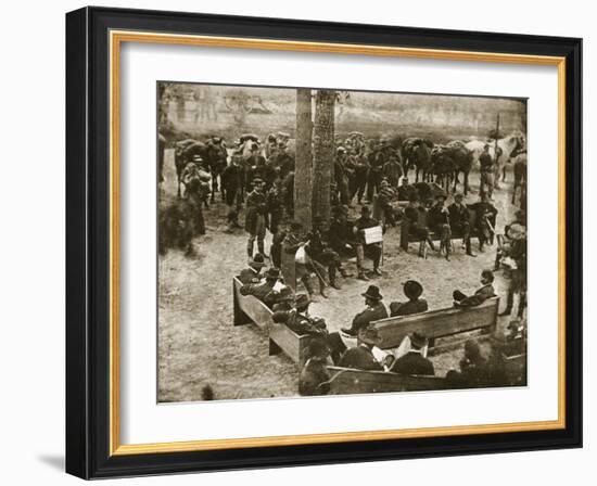 General Grant's Council of War, 1864-Mathew Brady-Framed Giclee Print