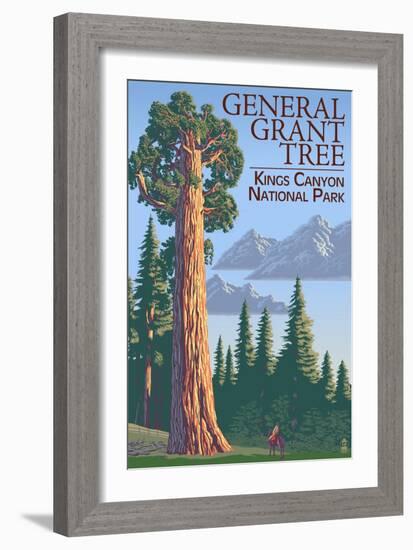 General Grant Tree - Kings Canyon National Park, California-Lantern Press-Framed Art Print