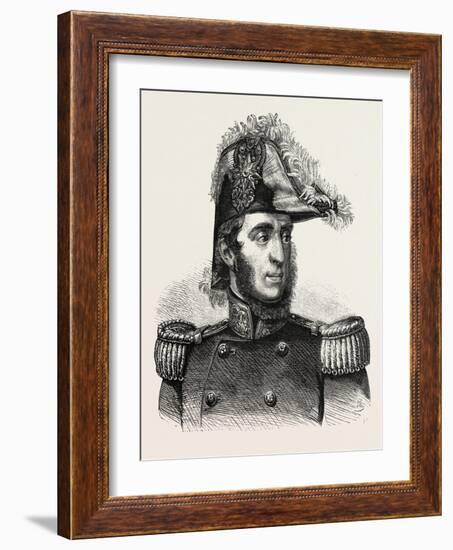 General Guglielmo Pepe. 1855-null-Framed Giclee Print