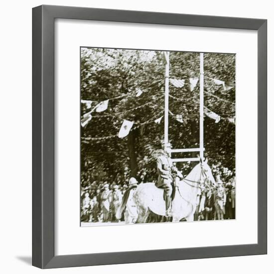 General Henri Gouraud at a victory parade, c1918-Unknown-Framed Photographic Print
