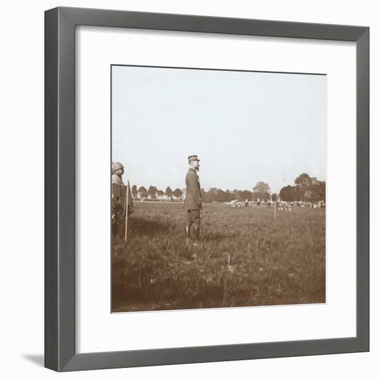 General Henri Gouraud, Chalons, Marne, northern France, c1914-c1918-Unknown-Framed Photographic Print