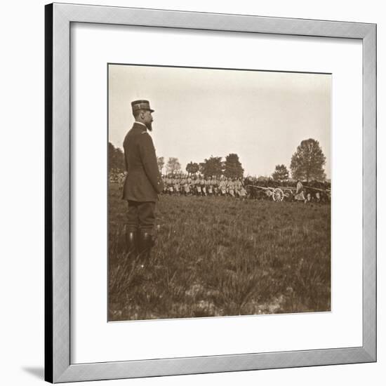 General Henri Gouraud, Champagne, northern France, c1914-c1918-Unknown-Framed Photographic Print